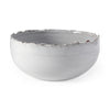 Larsen White Ceramic Large Decorative Bowl Main Image