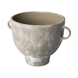 Deya Large Rustic Brown Ceramic Vase Main Image