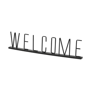 Welcome Black Metal Sign Main Image