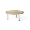 Cedric Round Light Brown Wood w/ Black Metal Legs Decorative Display Stand Main Image
