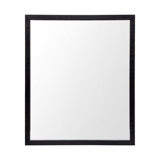 Bristol Black Faux Wood Frame Bathroom Vanity Mirror Main Image
