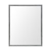 Bristol Grey Faux Wood Frame Bathroom Vanity Mirror Main Image
