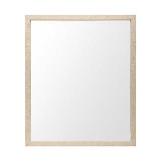 Bristol Tan Faux Wood Frame Bathroom Vanity Mirror Main Image