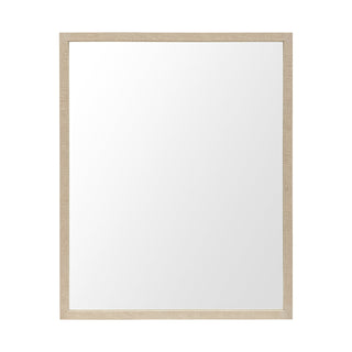 Bristol Tan '' Faux Wood Frame Bathroom Vanity Mirror Main Image