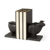 Taurus III Black Cast Aluminum Bull Bookends Main Image