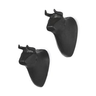 Taurus IV Black Cast Aluminum Bull Wall Decor Main Image