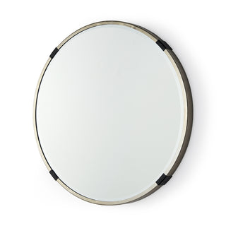Melissa Small Round Gold Metal Wall Mirror Main Image