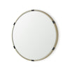 Melissa Medium Round Gold Metal Wall Mirror Main Image