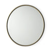 Piper Small Gold Metal Round Wall Mirror Main Image