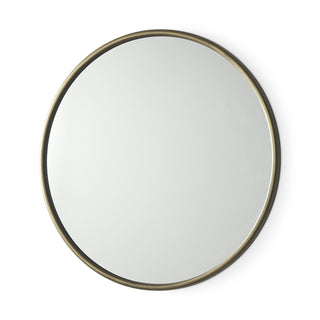 Piper Small Gold Metal Round Wall Mirror Main Image