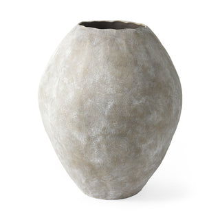 Gobi Large Tan Ceramic Oval Vase Main Image