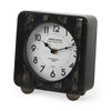 Karl Rustic Black Iron Rounded Square Table Clock Main Image