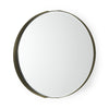 Adrianna Gold Metal Round Mirror Main Image