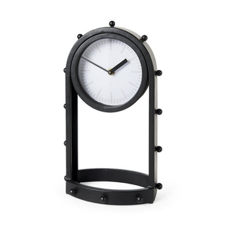 Marian Black Studded Table Clock Main Image