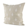 Enya Beige and Cream Fabric Patterned Decorative Pillow Cover Main Image
