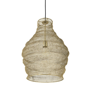 Halycon Gold Mesh and Iron Pendant Light Main Image