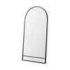 Sadie Black Metal Rounded Arch Floor Mirror Main Image