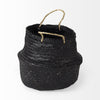 Ella Black Seagrass Basket W/ Light Brown Handles Alternate Image