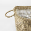 Bellisa Medium Brown Seagrass Rectangular Basket W/ Handles Alternate Image