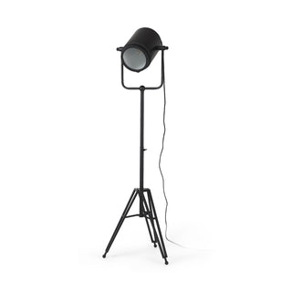 Debdou Black and White Metal Adjustable Cinema-Style Floor Lamp Main Image
