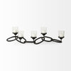 Quito Black Metal Chain-Link Five Candle Table Candle Holder Alternative Image