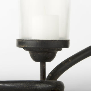 Quito Black Metal Chain-Link Five Candle Table Candle Holder Alternative Image