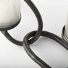 Quito Black Metal Chain-Link Five Candle Table Candle Holder Alternative Image