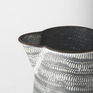 Serena I Small Gray/White Textured Metal Jug Alternative Image