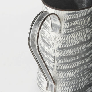 Serena I Small Gray/White Textured Metal Jug Alternative Image
