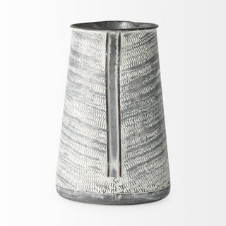 Serena II Large Gray/White Textured Metal Jug Alternative Image