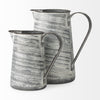 Serena II Large Gray/White Textured Metal Jug Alternative Image