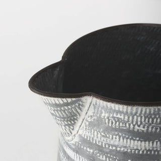 Serena II Large Gray/White Textured Metal Jug Alternative Image