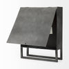 Felix Gray Metal Square Table Clock Alternative Image