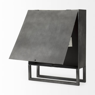 Felix Gray Metal Square Table Clock Alternative Image