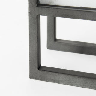 Felix Gray Metal Square Table Clock Alternative Image