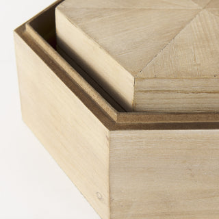 Elyse Brown Wooden Hexagonal Boxes Alternative Image