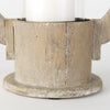 Zain I Small Brown Wooden Vintage Inspired Candle Holder Lantern Alternative Image