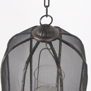 Jutland Black Metal Bird Cage Candle Holder Lanterns Alternative Image
