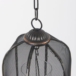 Jutland Black Metal Bird Cage Candle Holder Lanterns Alternative Image