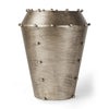 Elio Large Champagne Metal W/Studs Vase Main Image