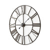 Pender Black Iron Round Wall Clock Main Image