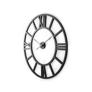 Stoke Round Black Iron Wall Clock Main Image