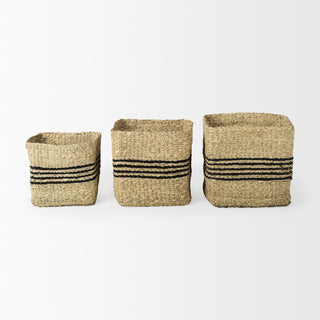 Cullen Grey Twisted Seagrass Square Basket Alternative Image