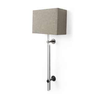 Kinsley Beige Shade W/Transparent Body Wall Sconce Main Image