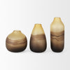 Pyla Large Yellow/Brown Glass Sand Dune Inspired Vase Alternative Image