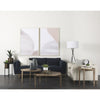 Weymouth Blue Metal Glass Dome Table Clock Lifestyle Image Feature