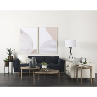 Weymouth Blue Metal Glass Dome Table Clock Lifestyle Image Feature