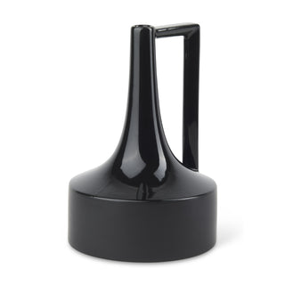 Burton Large Glossy and Matte Black Ceramic Jug Vase Main Image