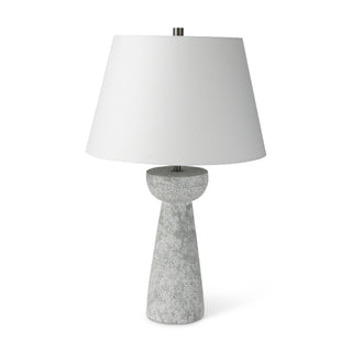 Julia Gray Antique Painted Cement Table Lamp Main Image