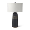 Javier Black Base W/Cream Fabric Shade Table Lamp Main Image